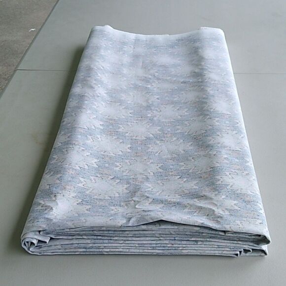 Mill Creek Fabrics " Native Rituals"  Southwestern Blue Scotchguard  Cotton - Picture 8 of 10